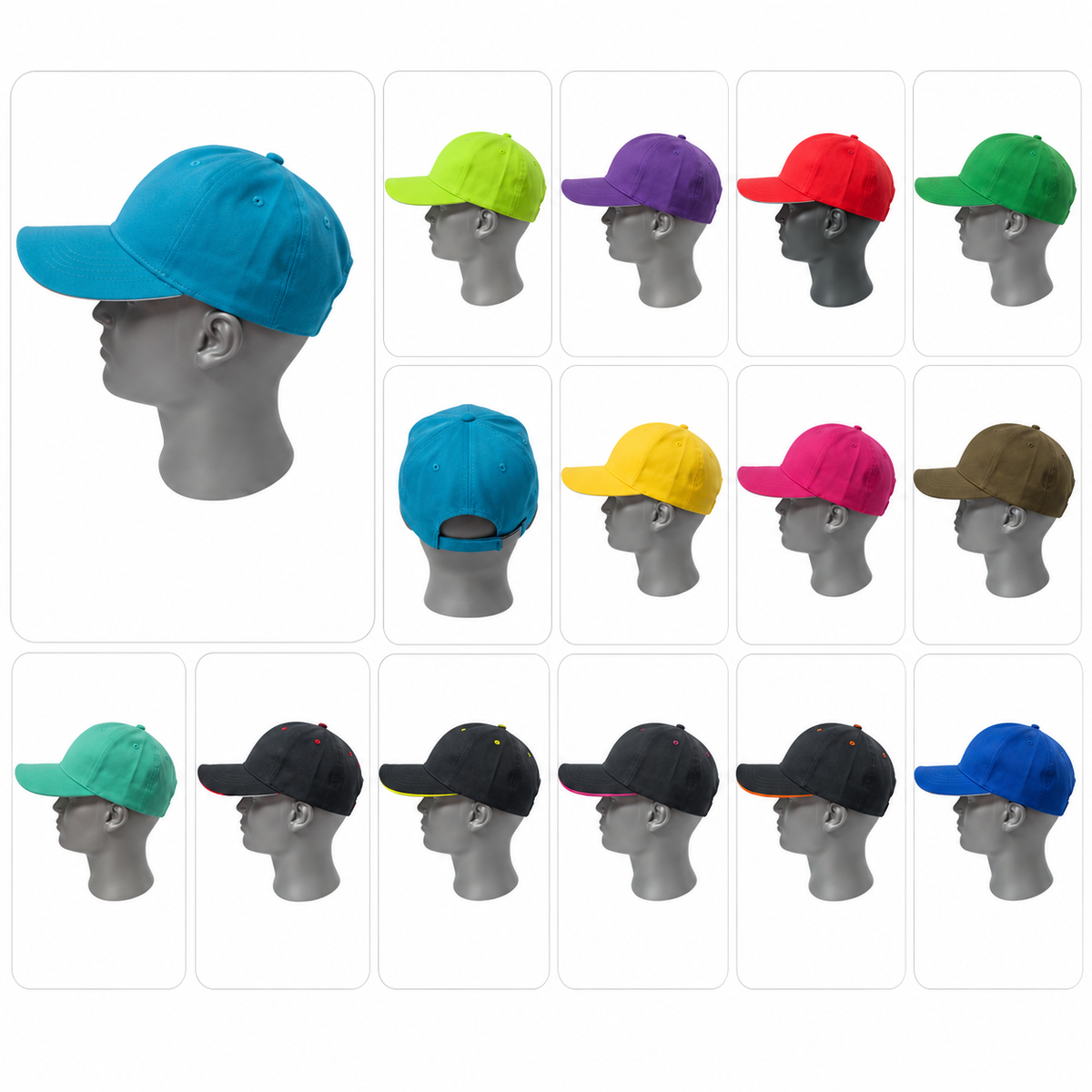 gorra acrilico con ebilla 1033 franja blanca / bicolor 1044