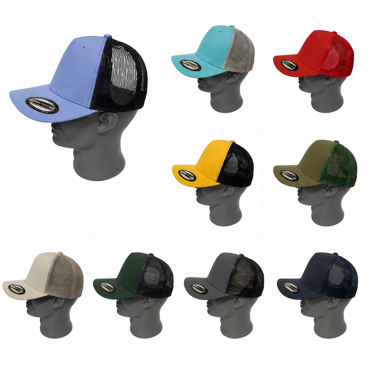 gorra fitted 10f de malla sin costura ds 1215