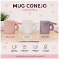 Mug conejo sublimable
