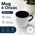 mini mugg 6 Oz interior negro