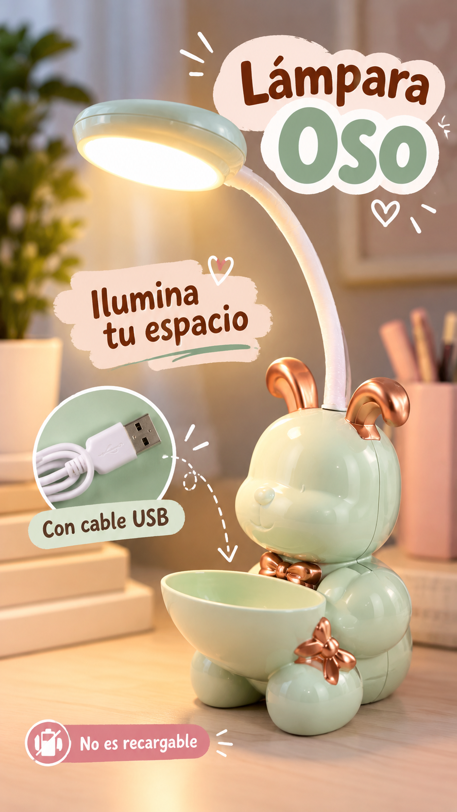 Lámpara oso led