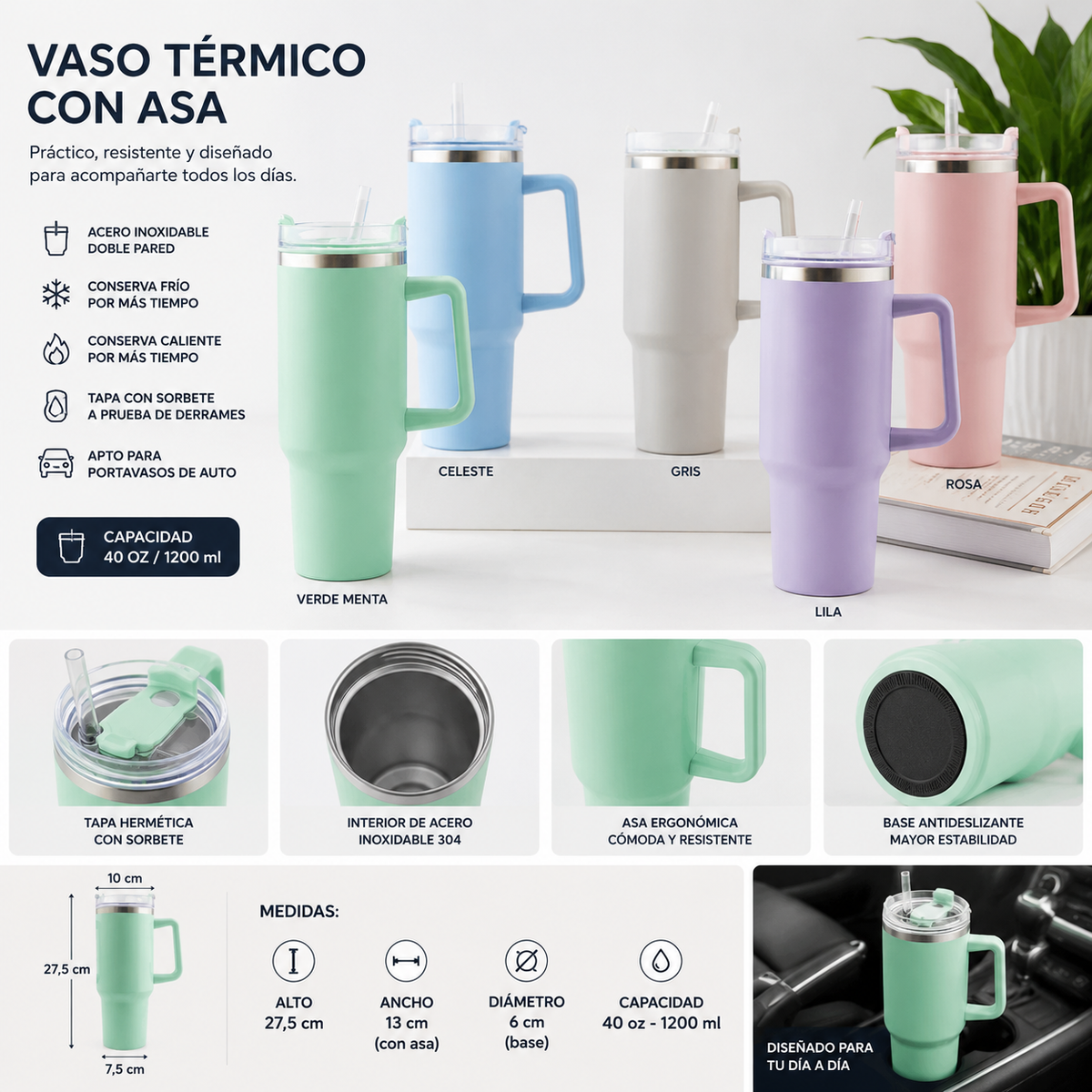 vaso térmico no personalizable
