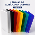 lamina acrilico colores