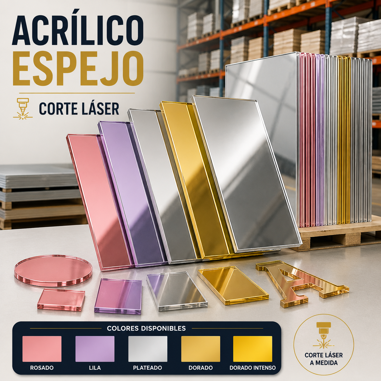 acrílico espejo