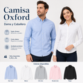 camisa manga larga oxford