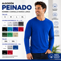 camiseta manga larga algodón peinado