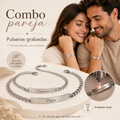combo pareja pulsera incluye costo grabado laser