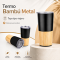 termo bambú metal