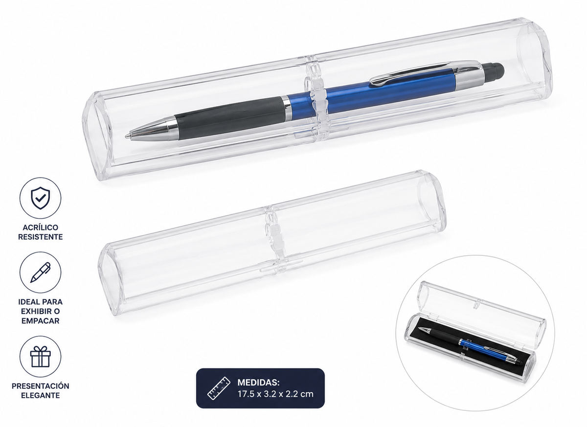 estuche acrílico para lapicero