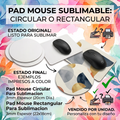 PAD mouse rectangular o circular