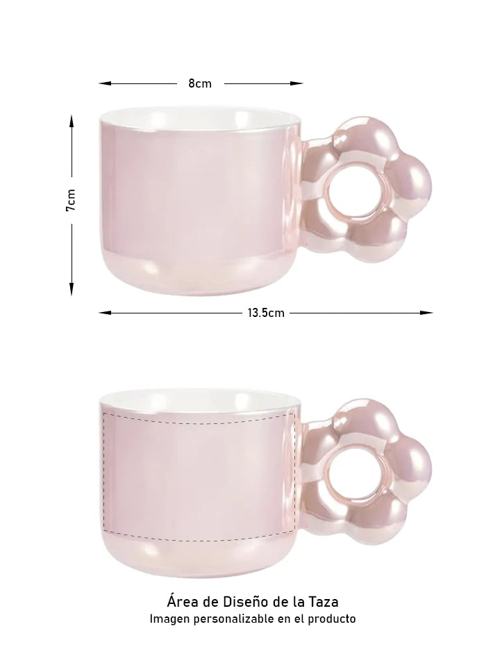 MUG FLOR SUBLIMACION