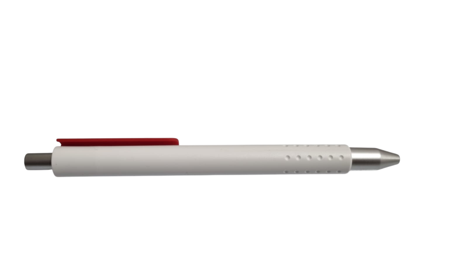 lapicero blanco franja roja