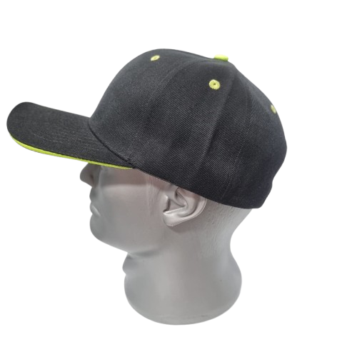 gorra acrilico con ebilla 1033 franja blanca / bicolor 1044