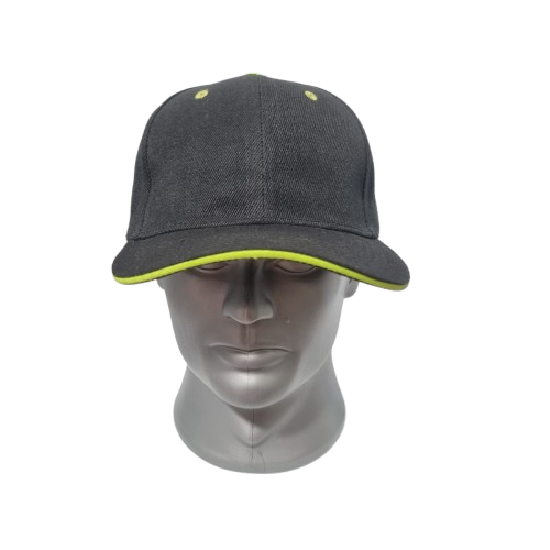 gorra acrilico con ebilla 1033 franja blanca / bicolor 1044