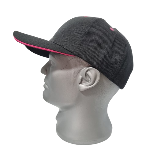gorra acrilico con ebilla 1033 franja blanca / bicolor 1044