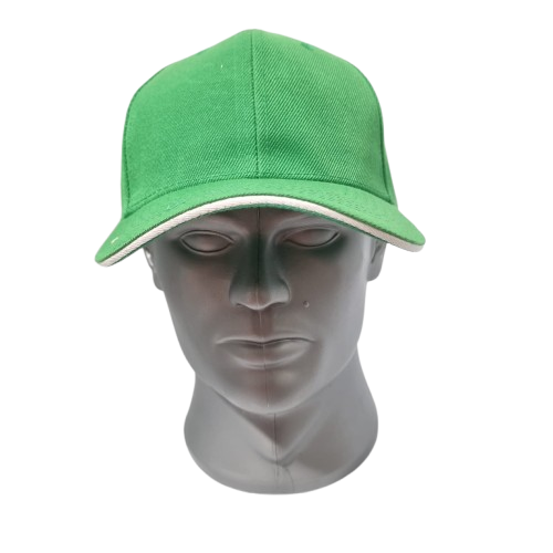 gorra acrilico con ebilla 1033 franja blanca / bicolor 1044