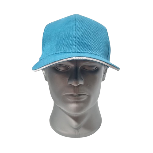 gorra acrilico con ebilla 1033 franja blanca / bicolor 1044