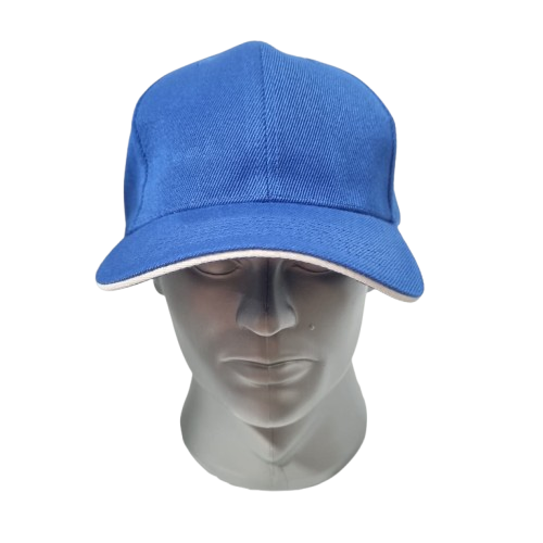 gorra acrilico con ebilla 1033 franja blanca / bicolor 1044