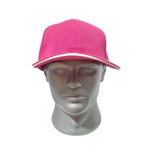 gorra acrilico con ebilla 1033 franja blanca / bicolor 1044