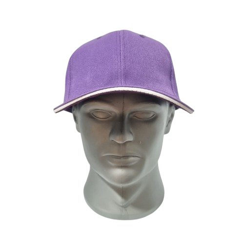 gorra acrilico con ebilla 1033 franja blanca / bicolor 1044