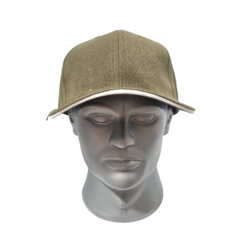 gorra acrilico con ebilla 1033 franja blanca / bicolor 1044