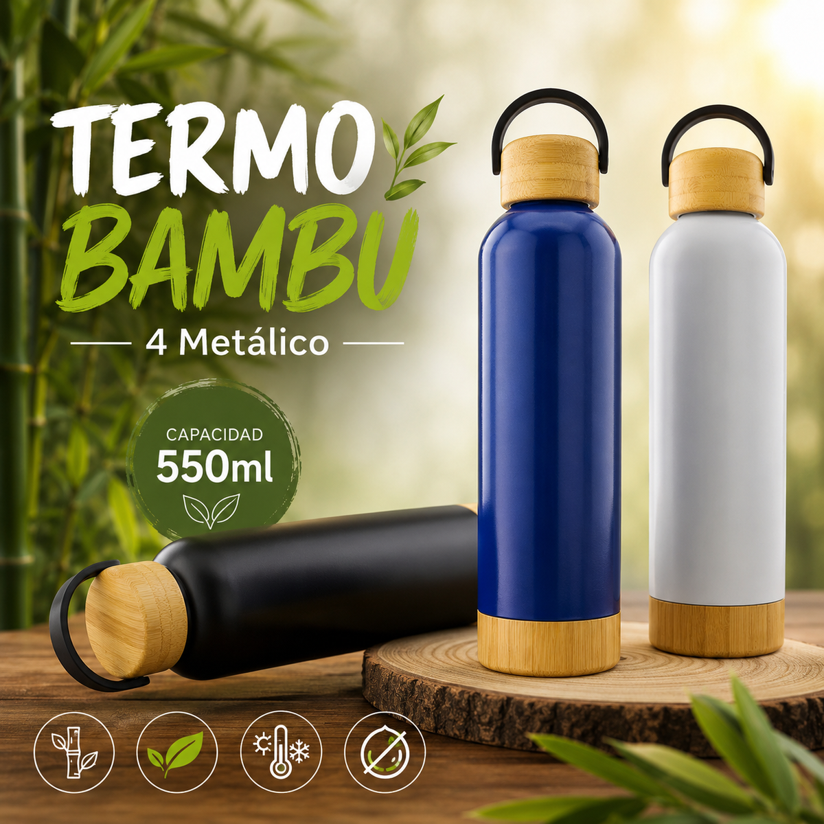 termo bambu 4 acero inoxidable