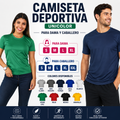 camiseta deportiva cuello redondo