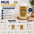 Mug cervecero opalizado sublimable