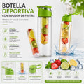 Botella Deportiva Con Infusor De Frutas - 800ml
