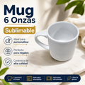 mugg 6 oz blanco