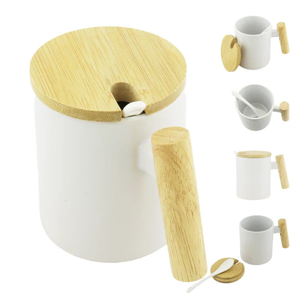 mug bambu cerámica sublimable