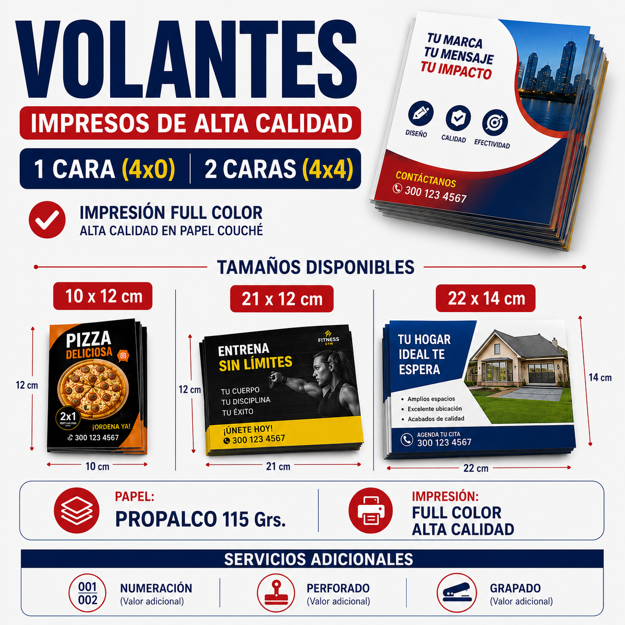 Volantes impresión litografica CMYK