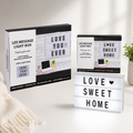 Caja de texto led con fichas para  poner cualquier mensaje